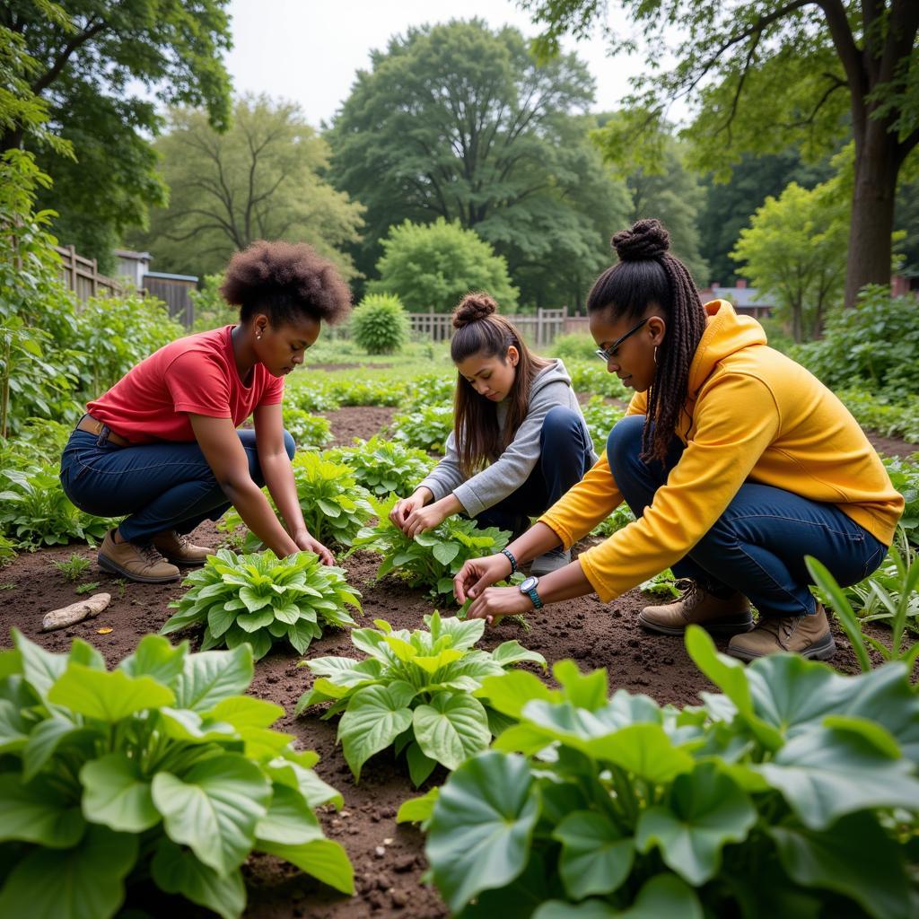 A Community Garden Blooming with Diversity