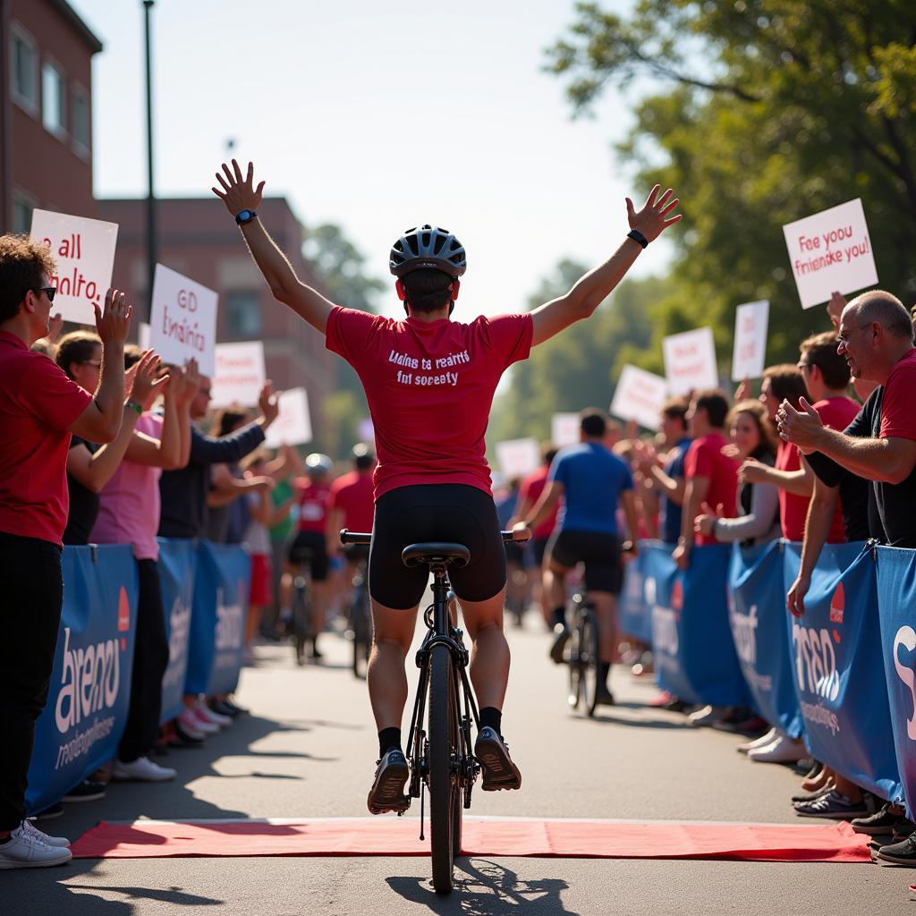 American Cancer Society Bike-a-Thon Finish Line