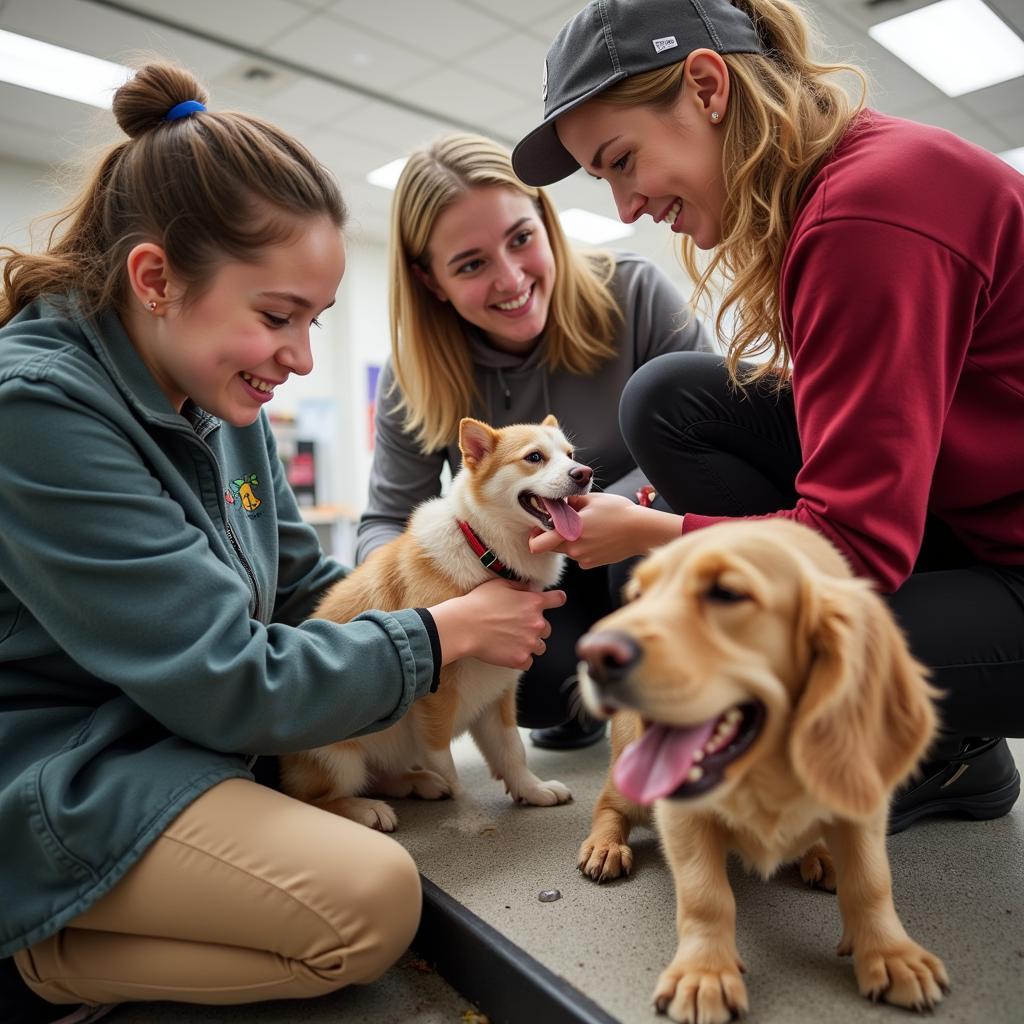 Volunteers at the Addison Humane Society