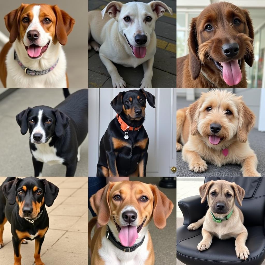 A heartwarming image of adoptable dogs at the Franklin County Humane Society