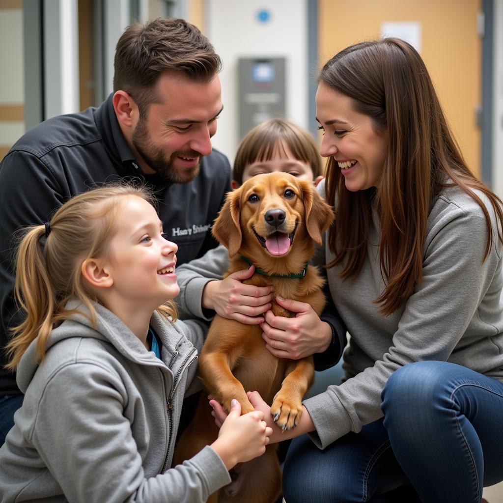 Adopting a pet from the Midland Humane Society