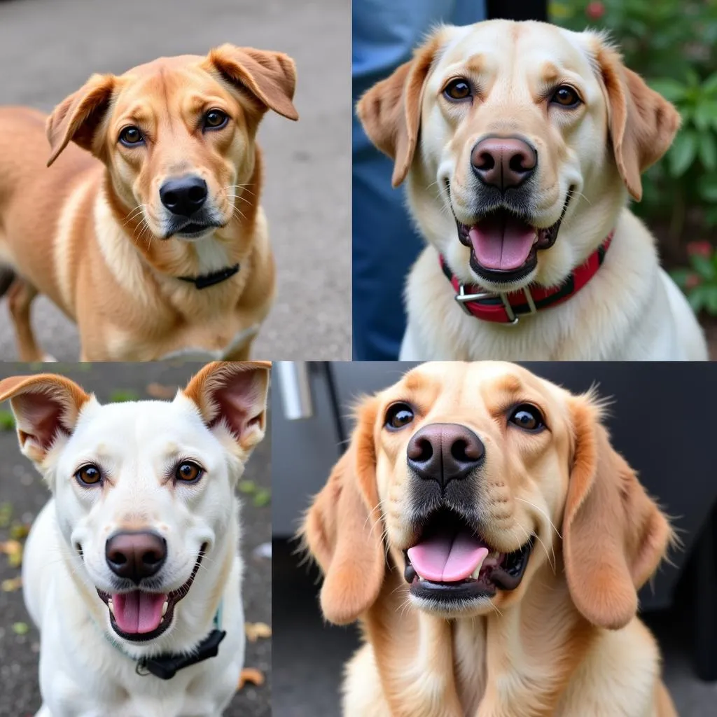 Adorable dogs peer out from their kennels at the Blytheville Humane Society, eager to find their forever homes.