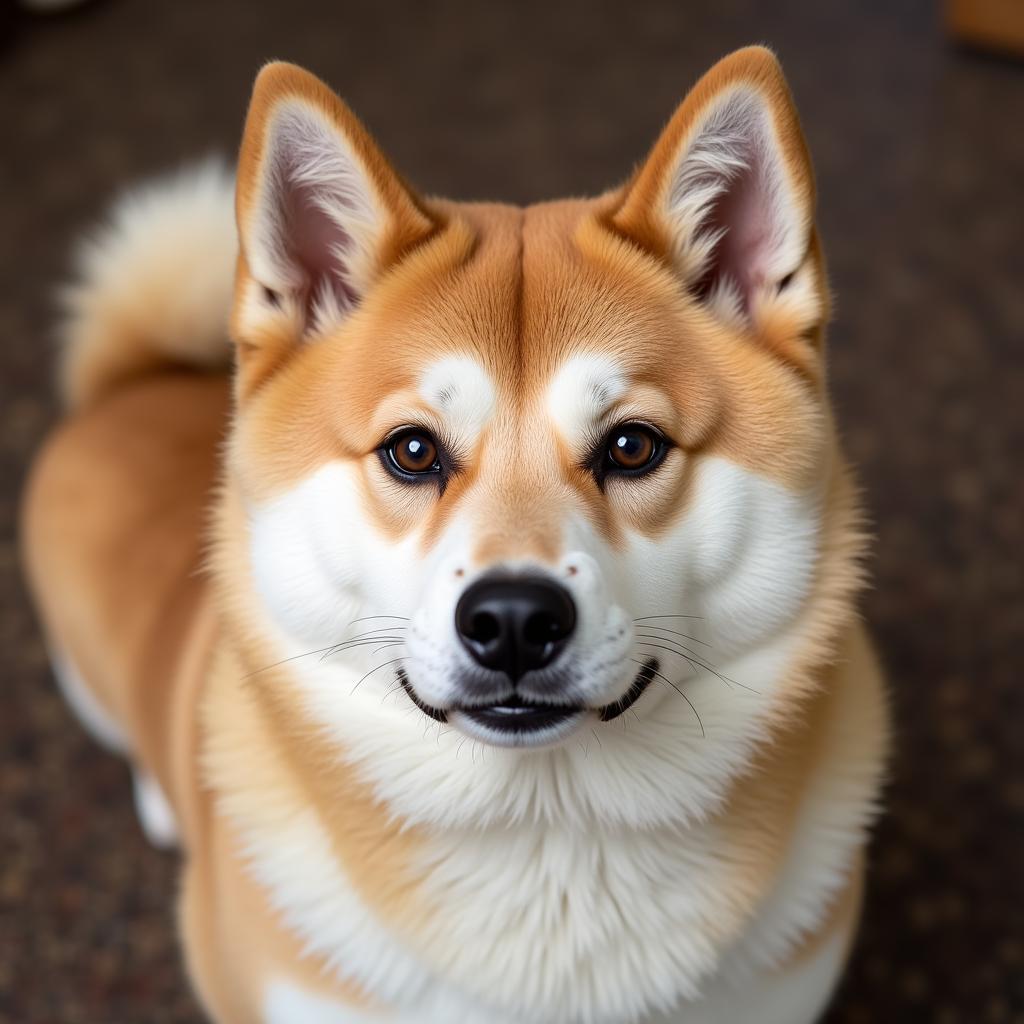 Akita Dog Portrait