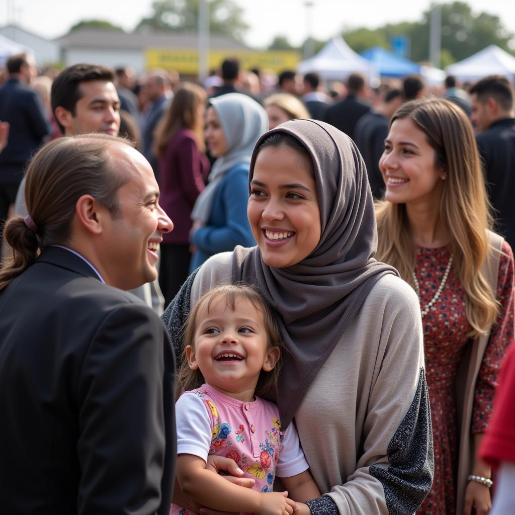 Community members gather for an event at Al Ihsan Masjid