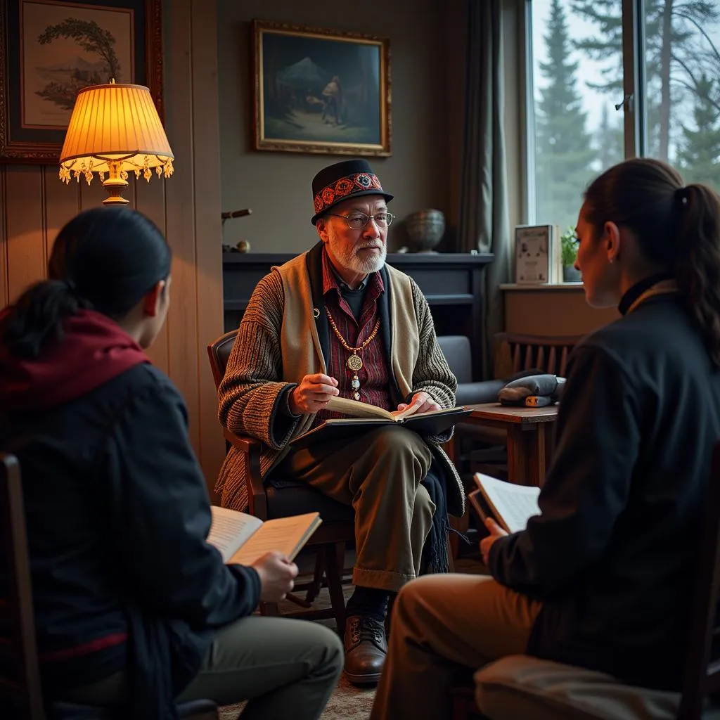 Alaska Native Elder Sharing Stories