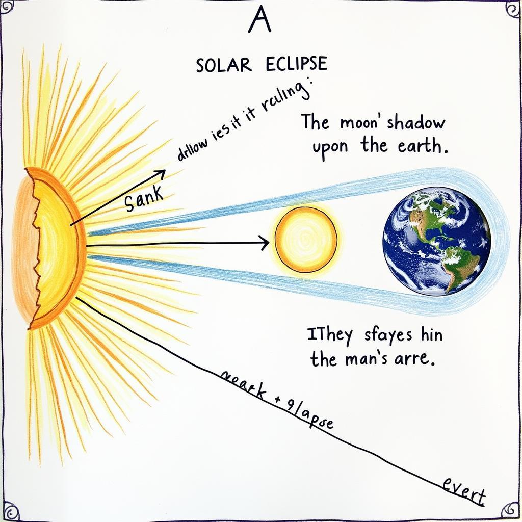 Diagram of a solar eclipse