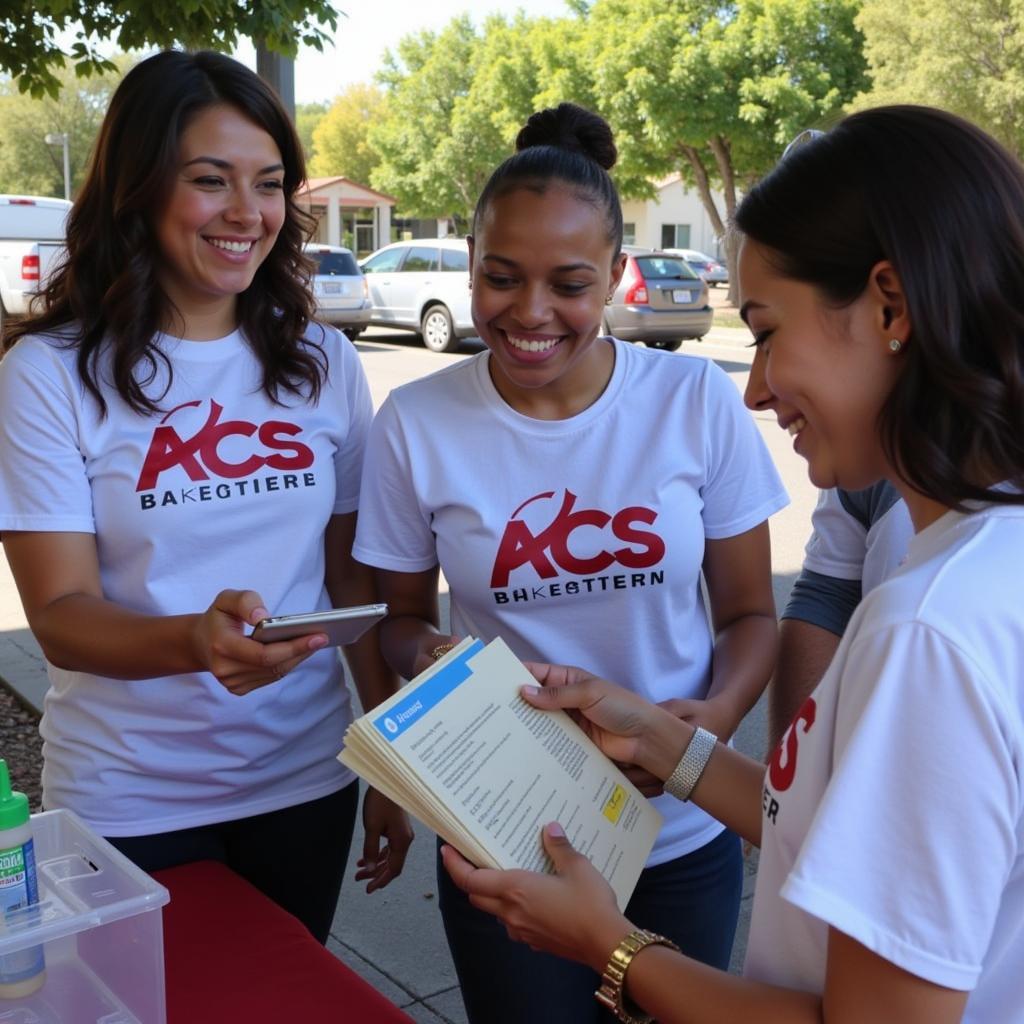 ACS Fresno Volunteers at a Community Event