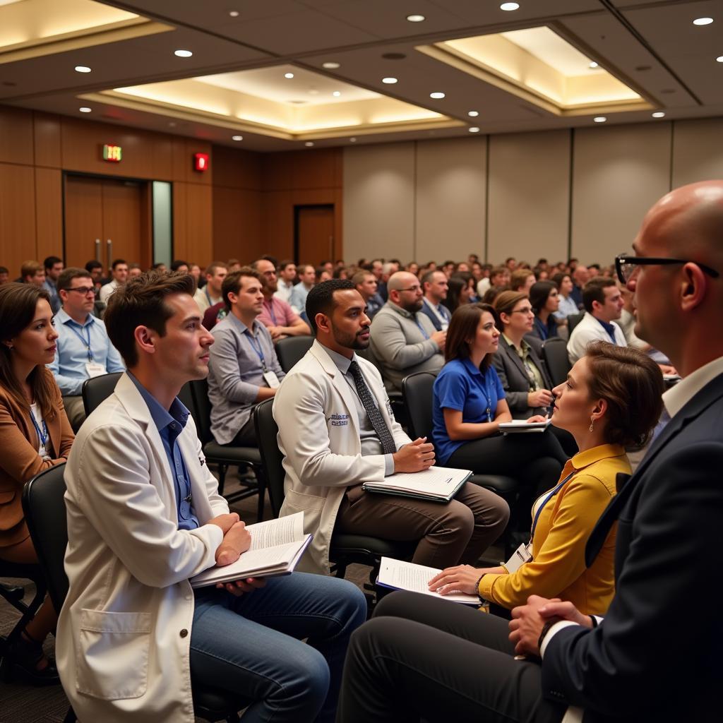 Attendees at an American Cancer Society Meeting