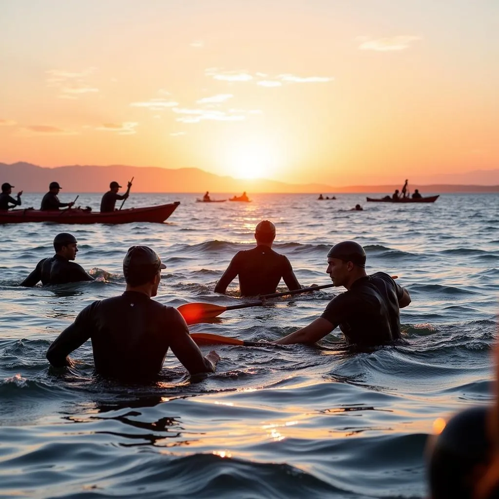 Swimmers Training for ACS Event