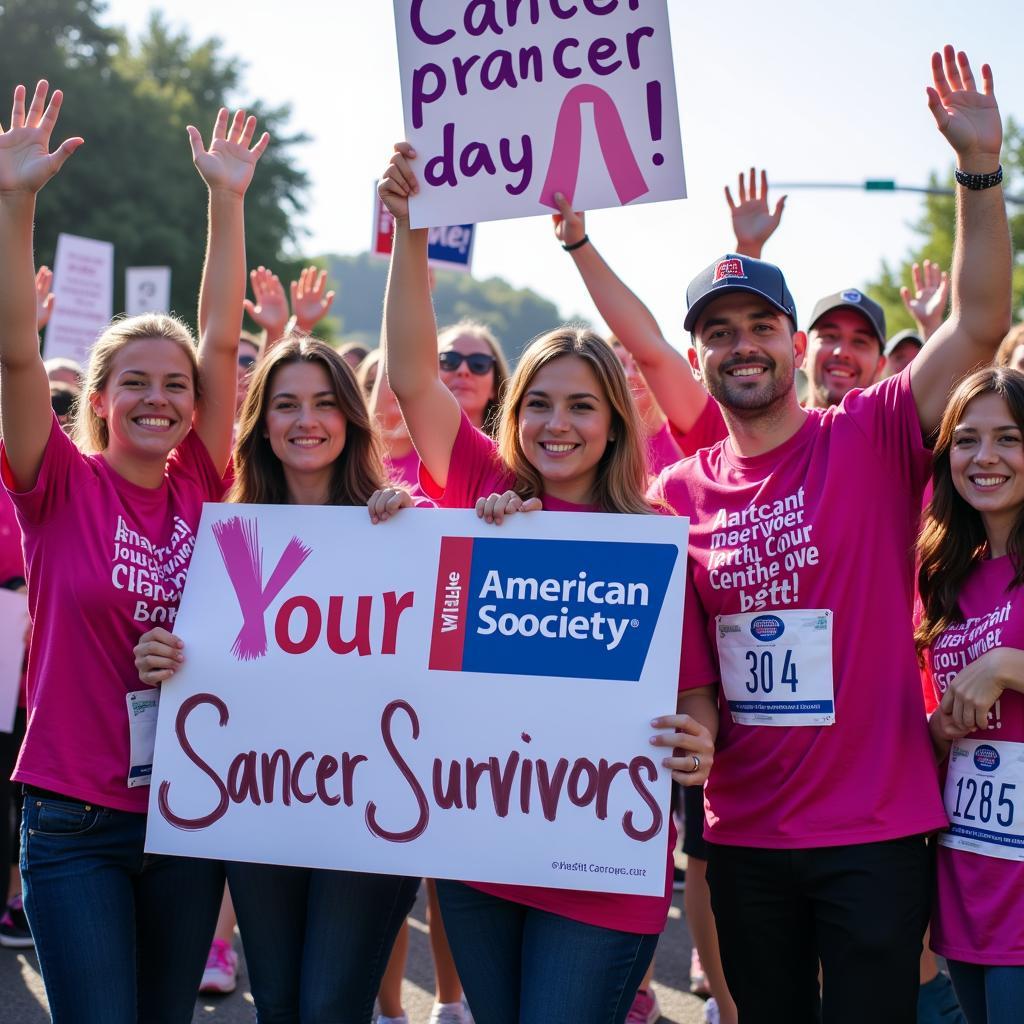 Celebrating cancer survivors at the American Cancer Society Walk