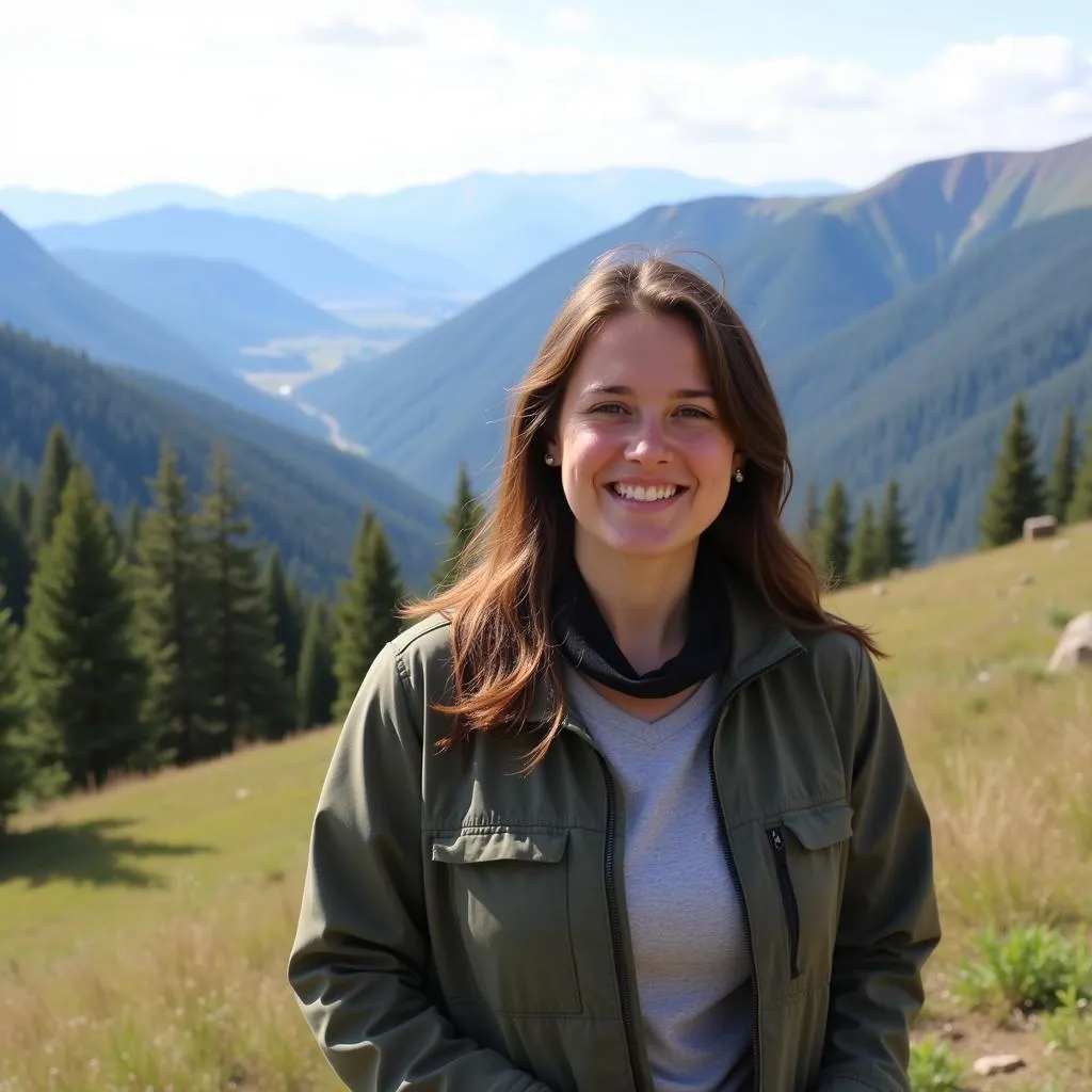 American Hiking Society Volunteer Smiles for Camera