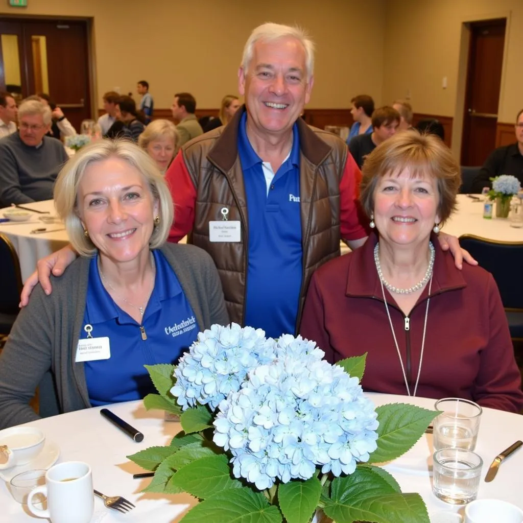  Members of the American Hydrangea Society gathered for a meeting