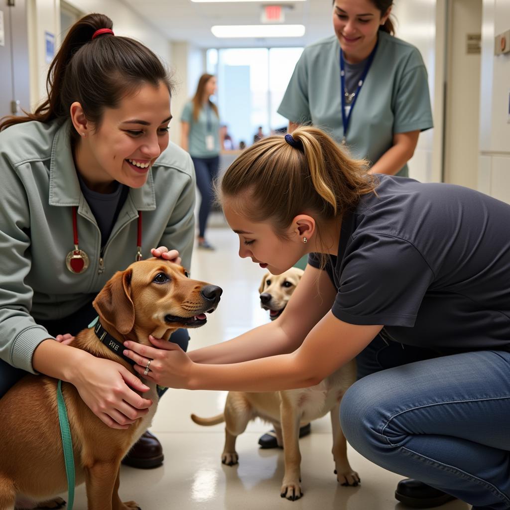 Volunteers at Animal Protection Society