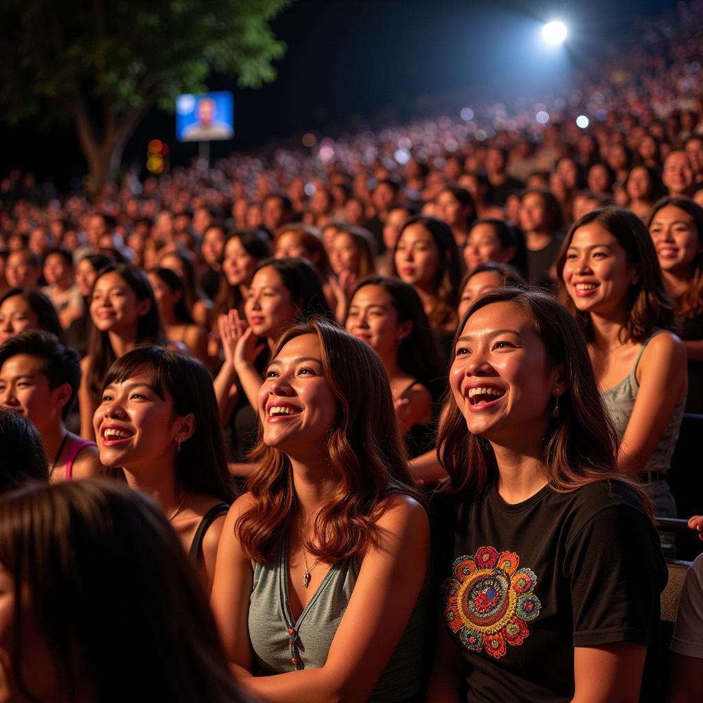 Diverse audience enjoying the Apo Hiking Society concert at Pechanga