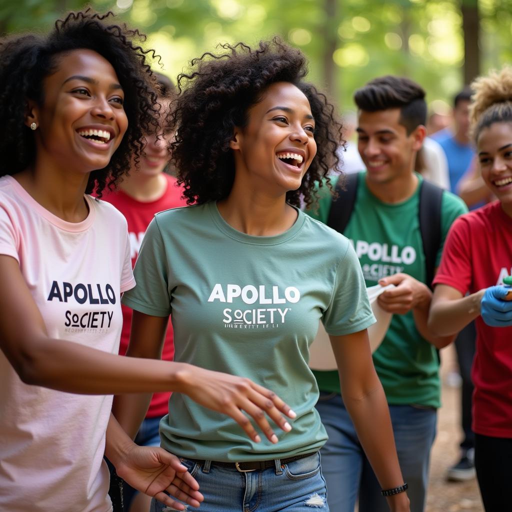 Apollo Society UGA Students Participating in a Community Service Project