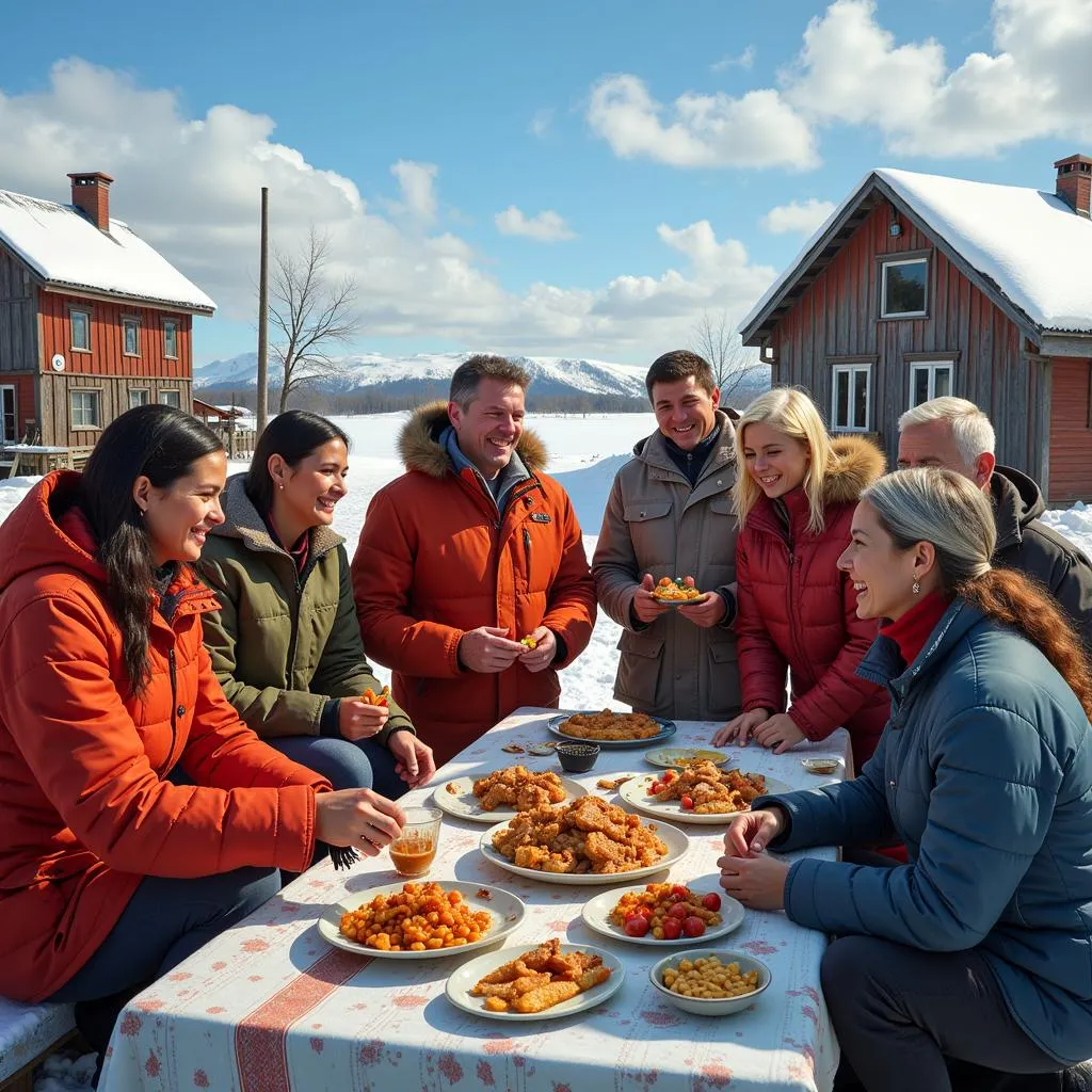 Arctic Village Community Gathering