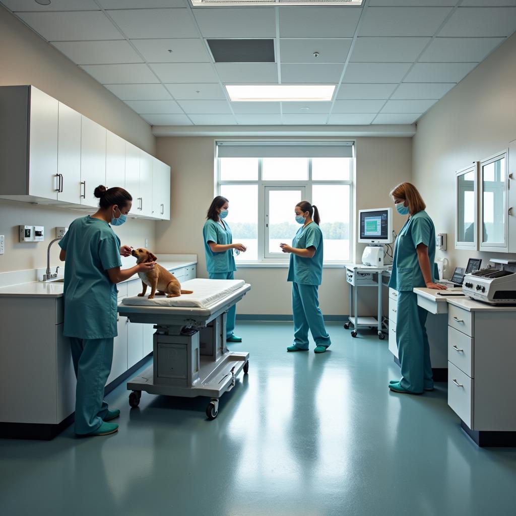 State-of-the-art medical facility at the Arizona Humane Society South Mountain Campus, showcasing advanced equipment and compassionate veterinary care