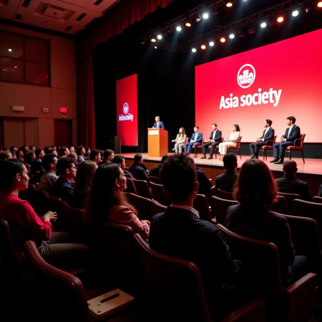 Asia Society Washington DC event with speakers and audience