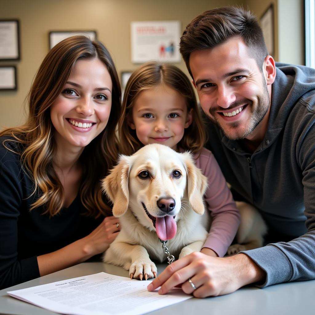 A Family Adopts a Dog from the Atlanta Humane Society