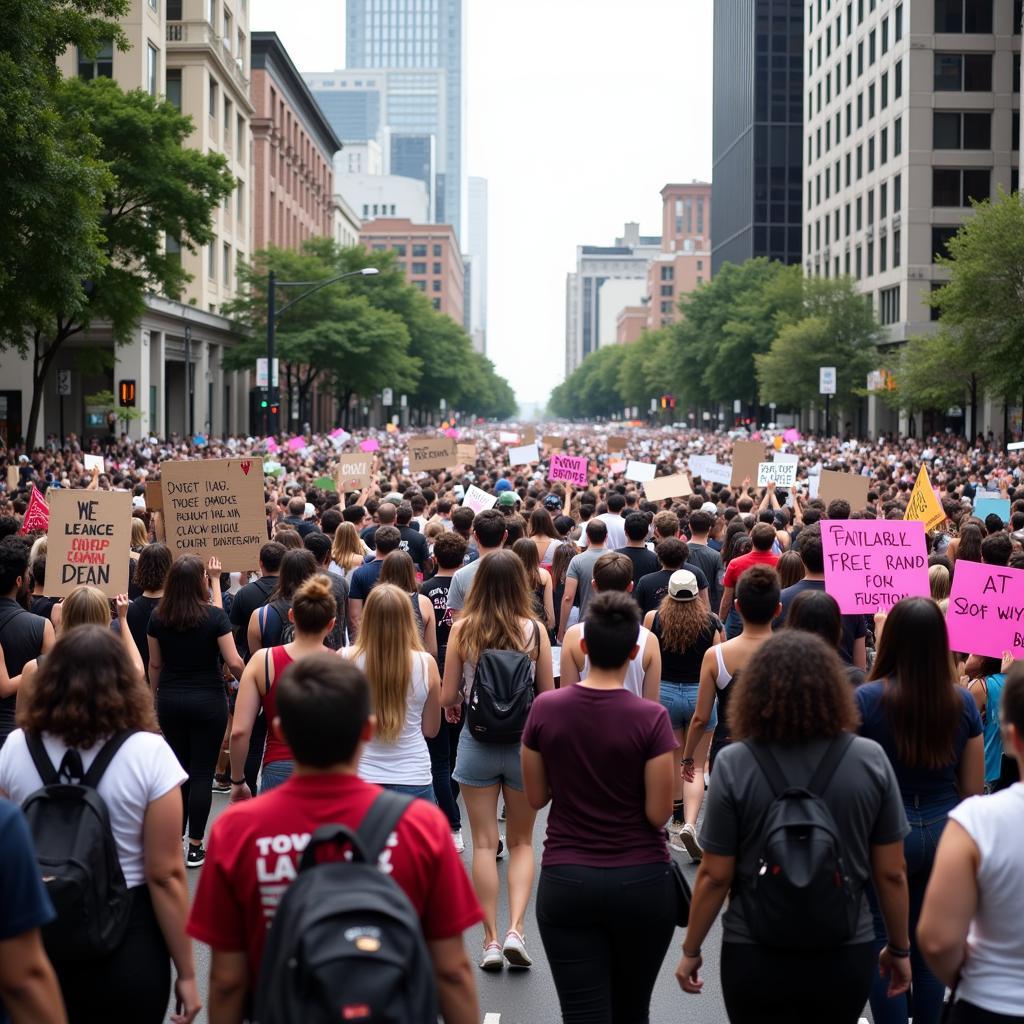 Peaceful Protest in Atlanta