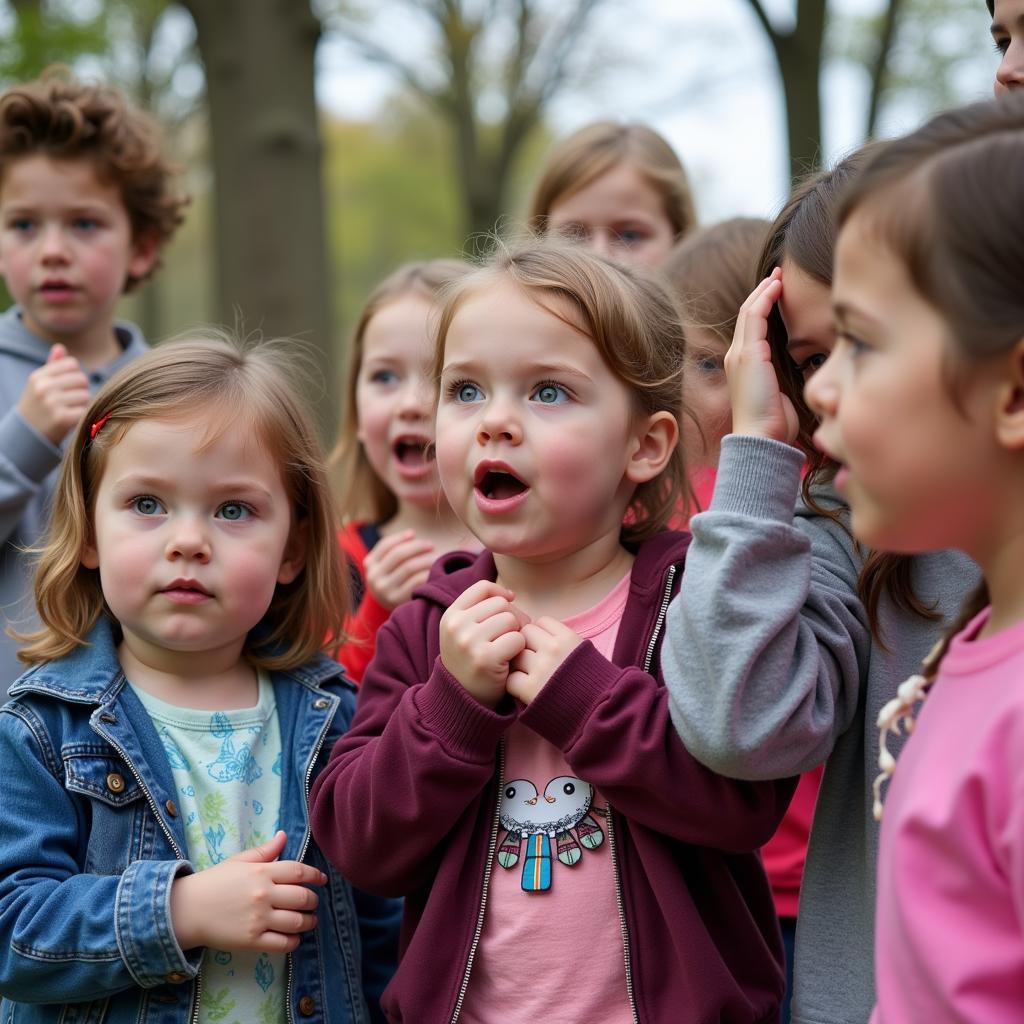 Children engage in hands-on learning at Audubon Society of Omaha's program