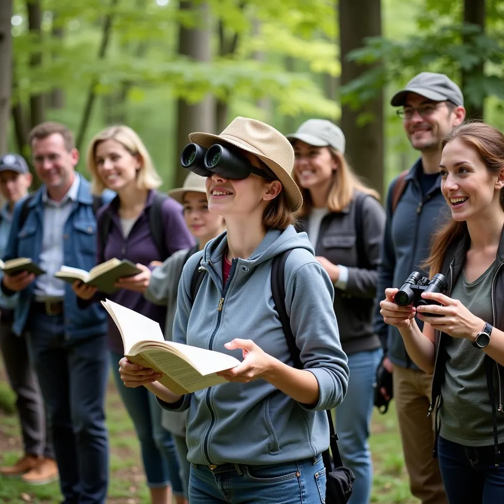 Birdwatching Group at Audubon Society Salem Oregon