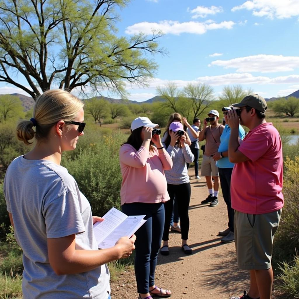 Bird watchers in Tucson