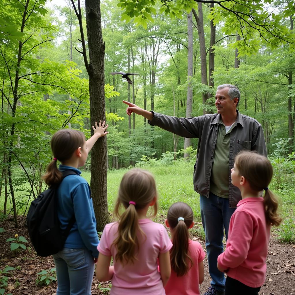 Audubon volunteer leading an educational program