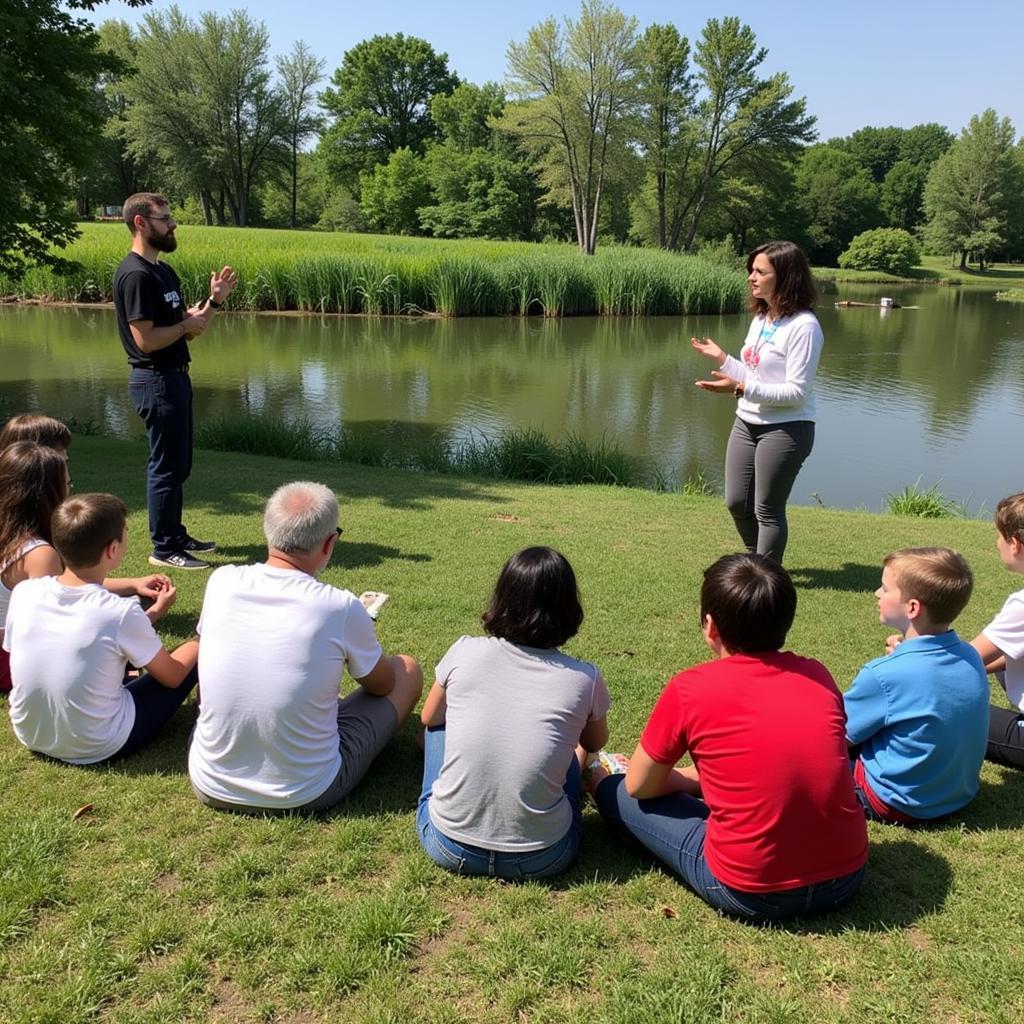 Engaging Discussion at Austin Pond Society Gathering