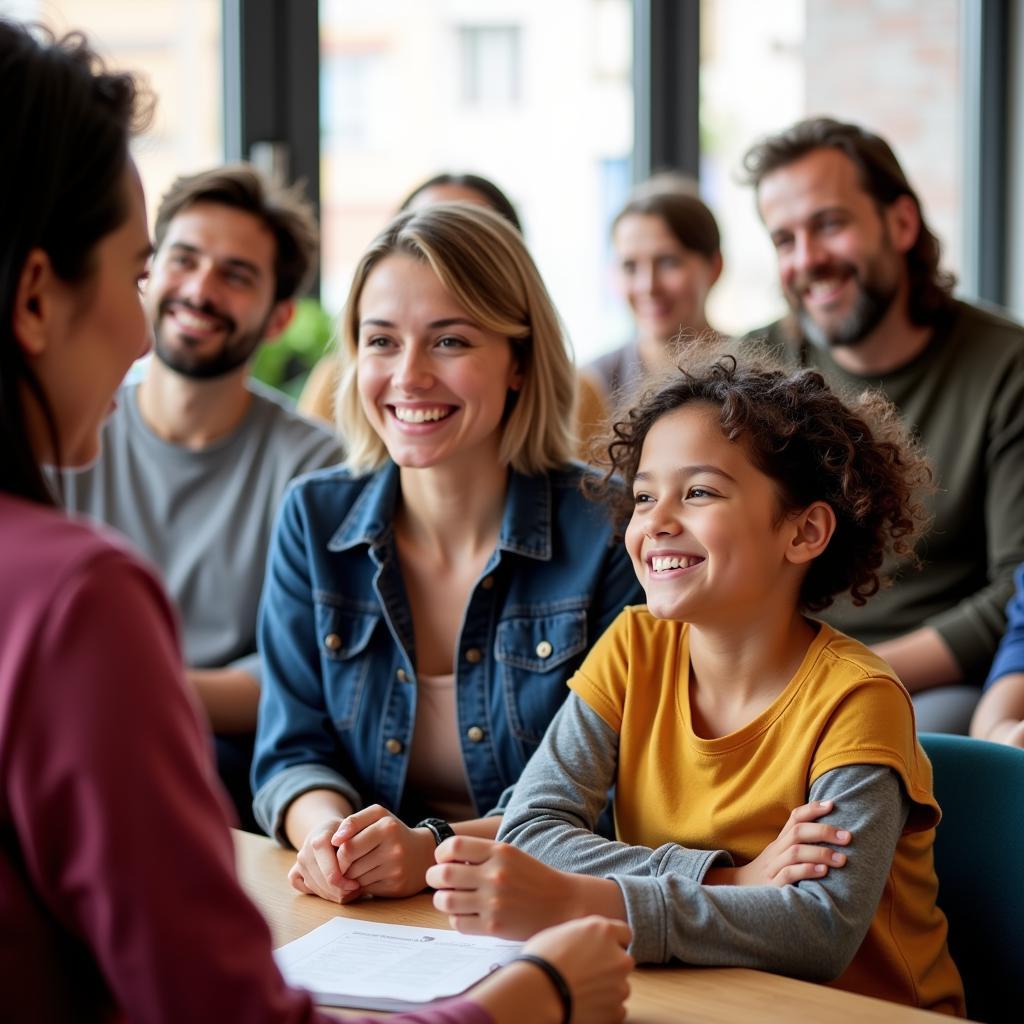 Support group meeting at Autism Society Asheville