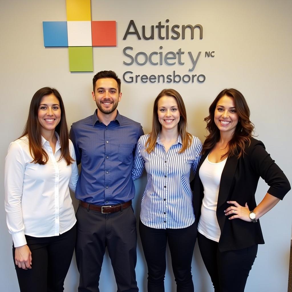 Staff members of the Autism Society of NC Greensboro ready to assist