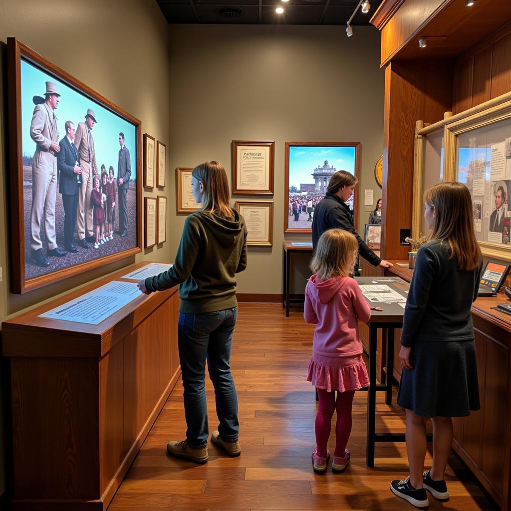 Interactive exhibit at the Avon Lake Historical Society