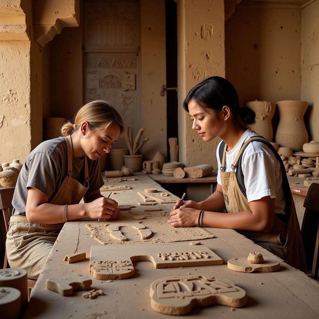 Ancient Babylonian Artisans at Work