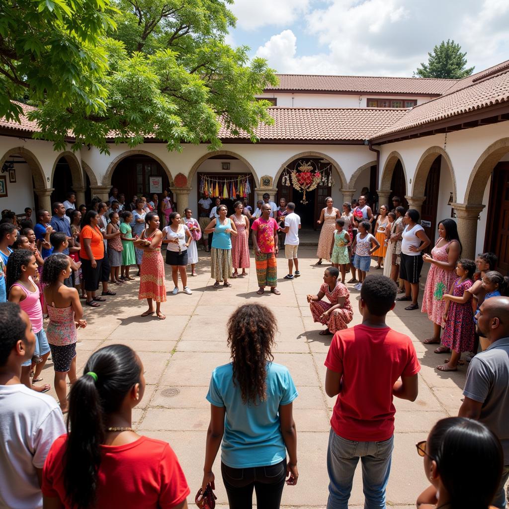 Cultural Event at the Barbados Museum Courtyard