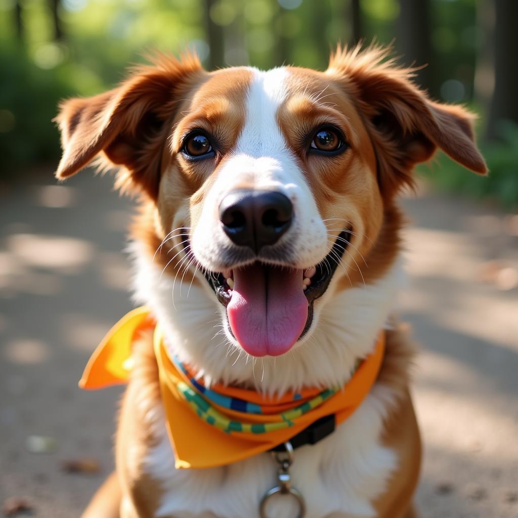 Smiling dog portrait at Baypath Humane Society