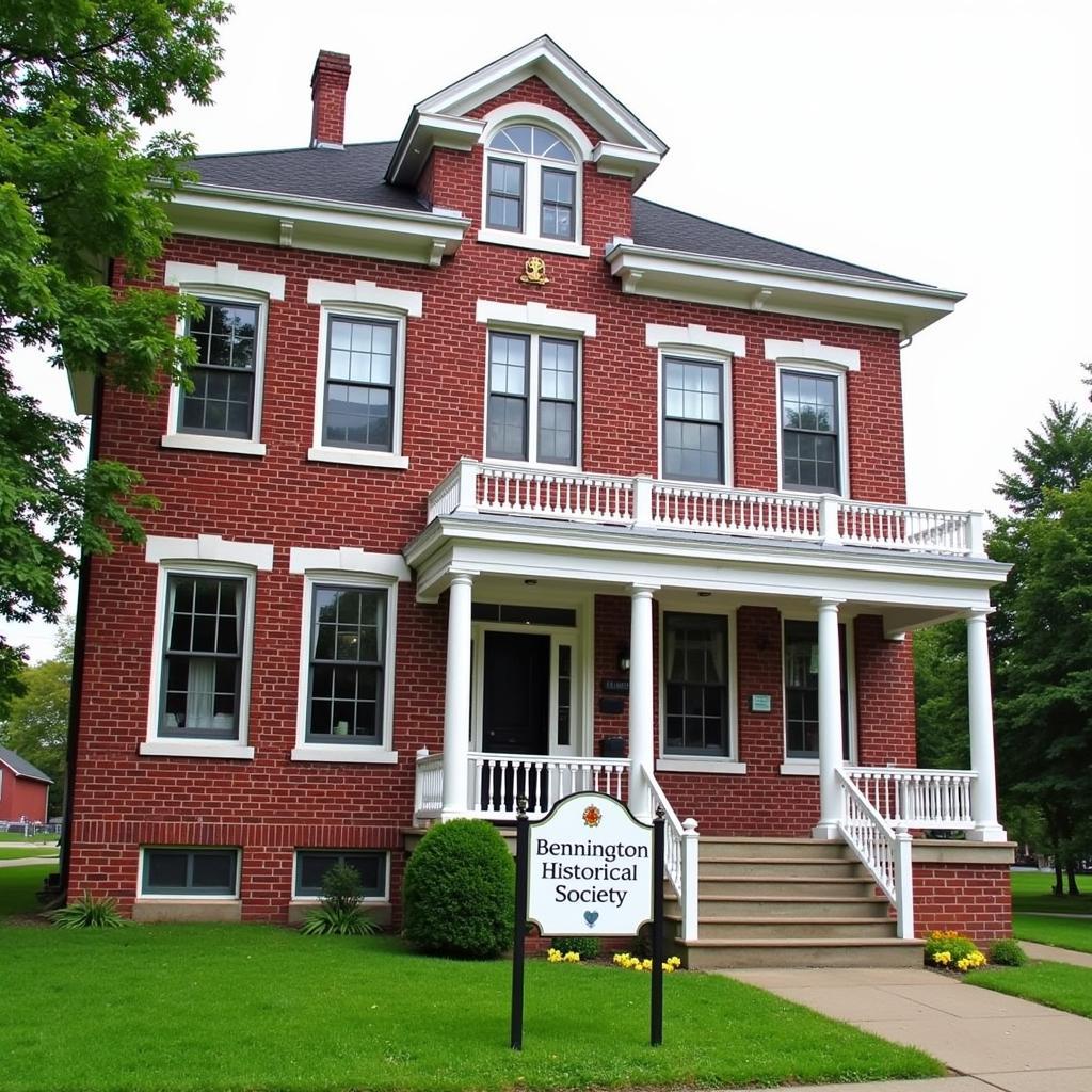 The exterior of the Bennington Historical Society building