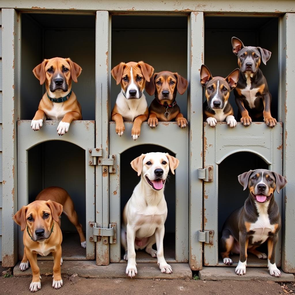 Dogs awaiting adoption at Benton Franklin Humane Society