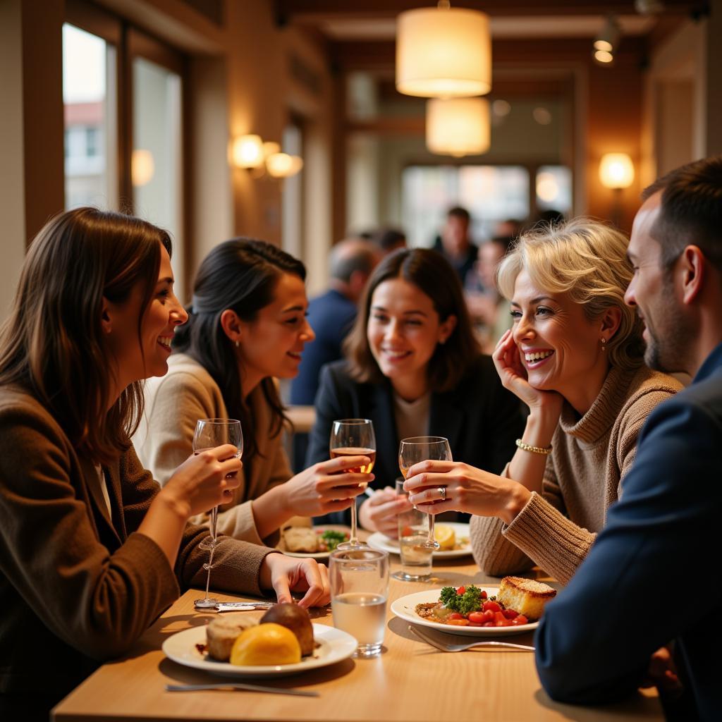 Bingen Society Hotel Guests Interacting