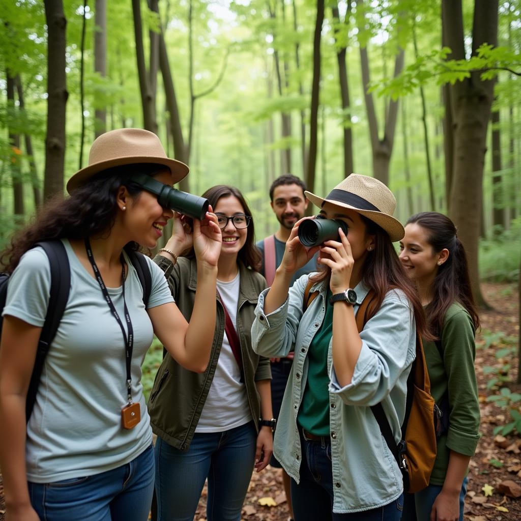 Bird watching group