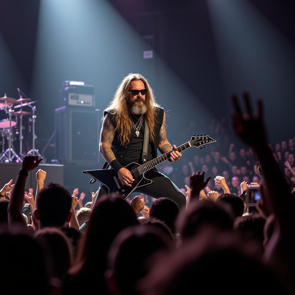 Black Label Society performing live on stage