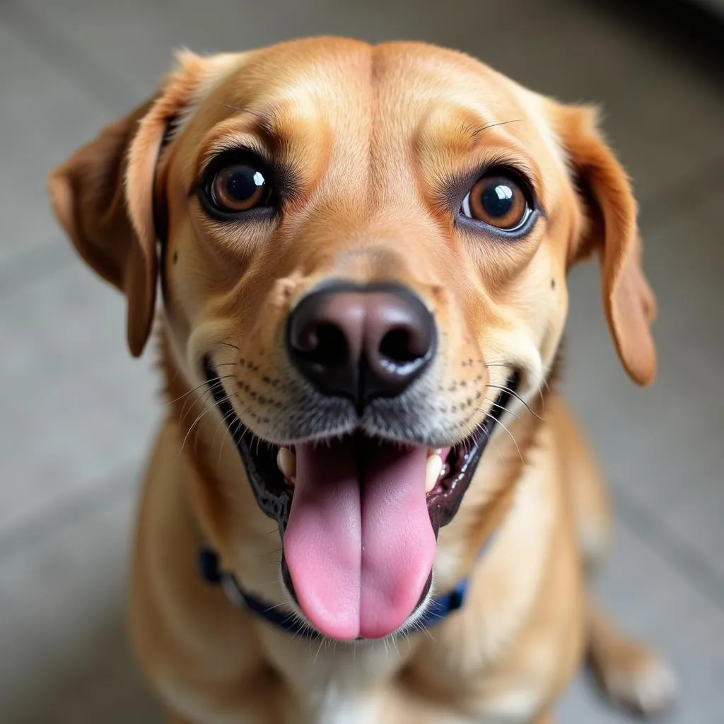 Portrait of a Happy Dog at the Boone Area Humane Society