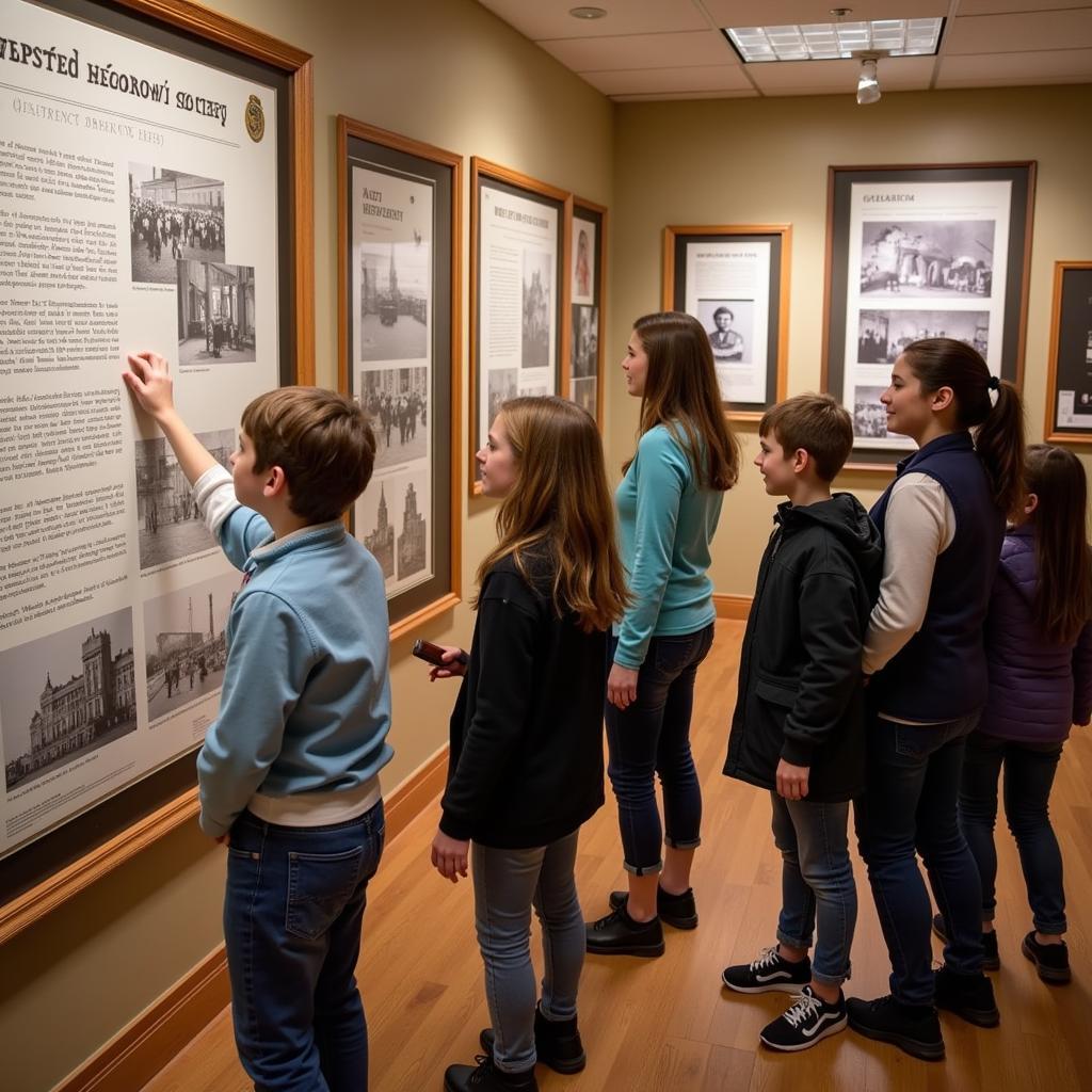 Boone Historical Society Visitors Exploring