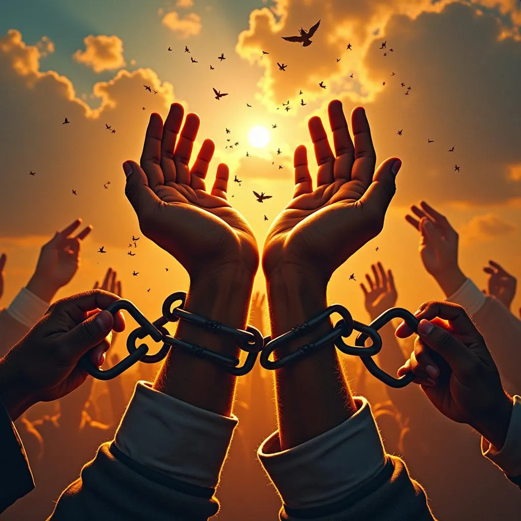 Breaking Chains Freedom Symbol