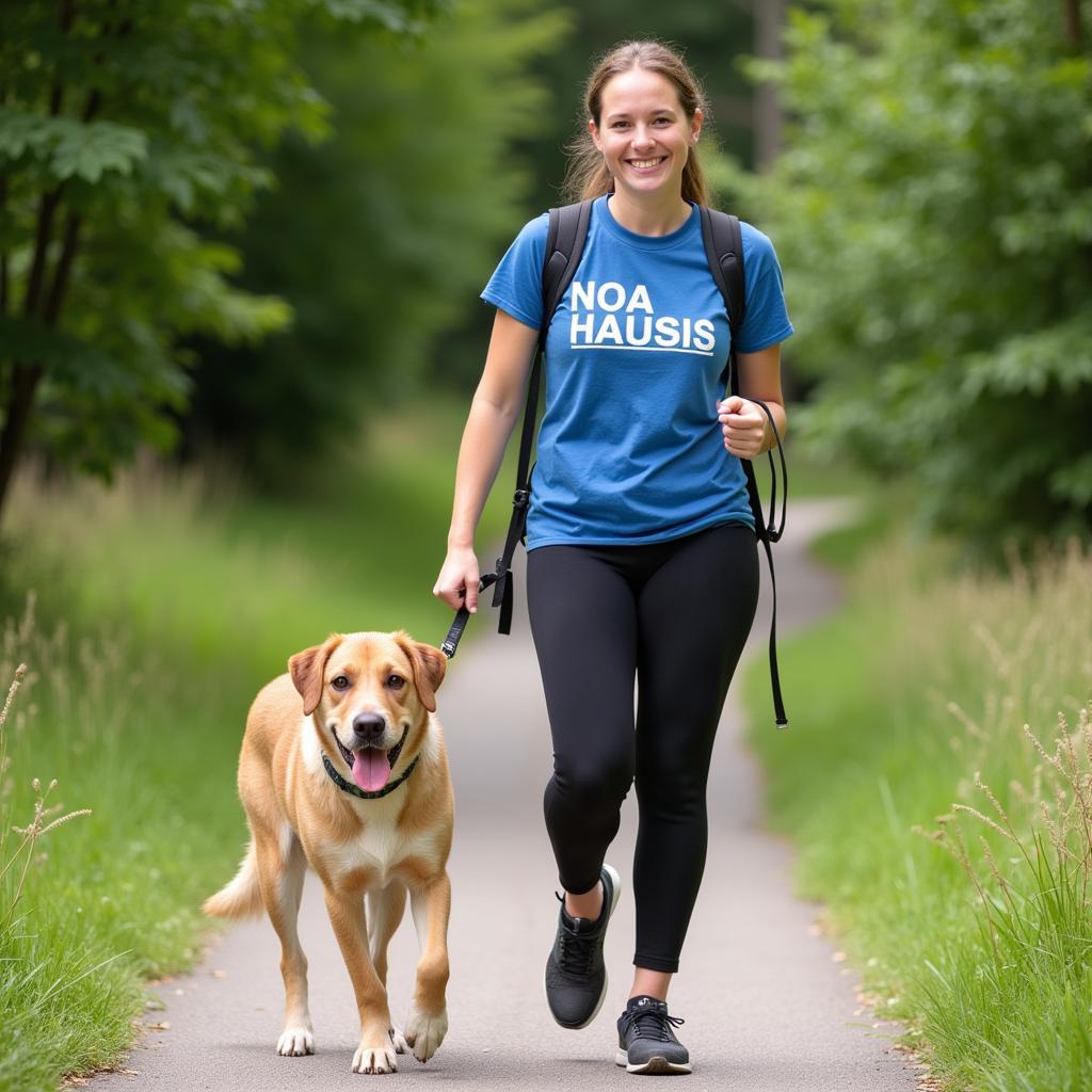 Volunteer Enriches Dog's Life Through Daily Walk