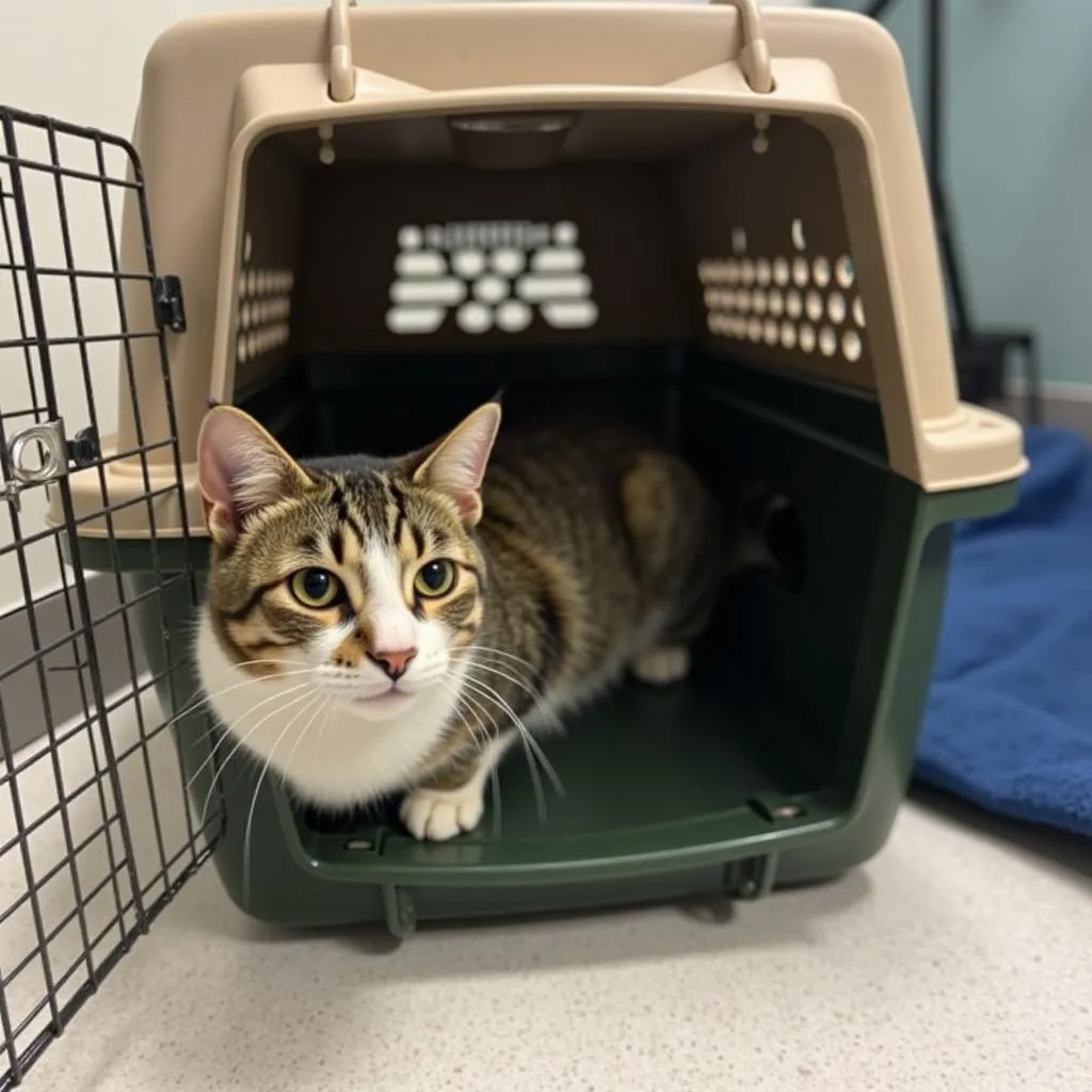 Cat Arriving at Brookings Humane Society