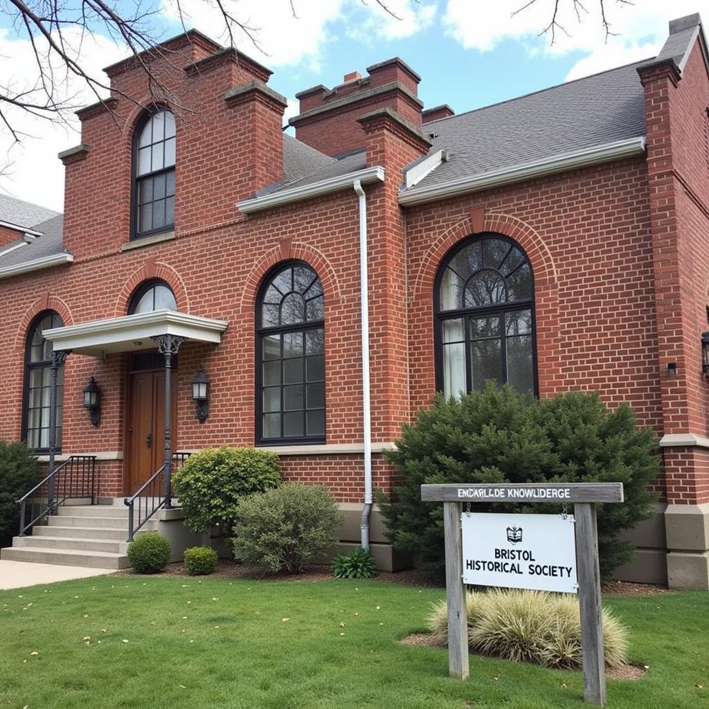 The historic building of the Bristol Historical Society