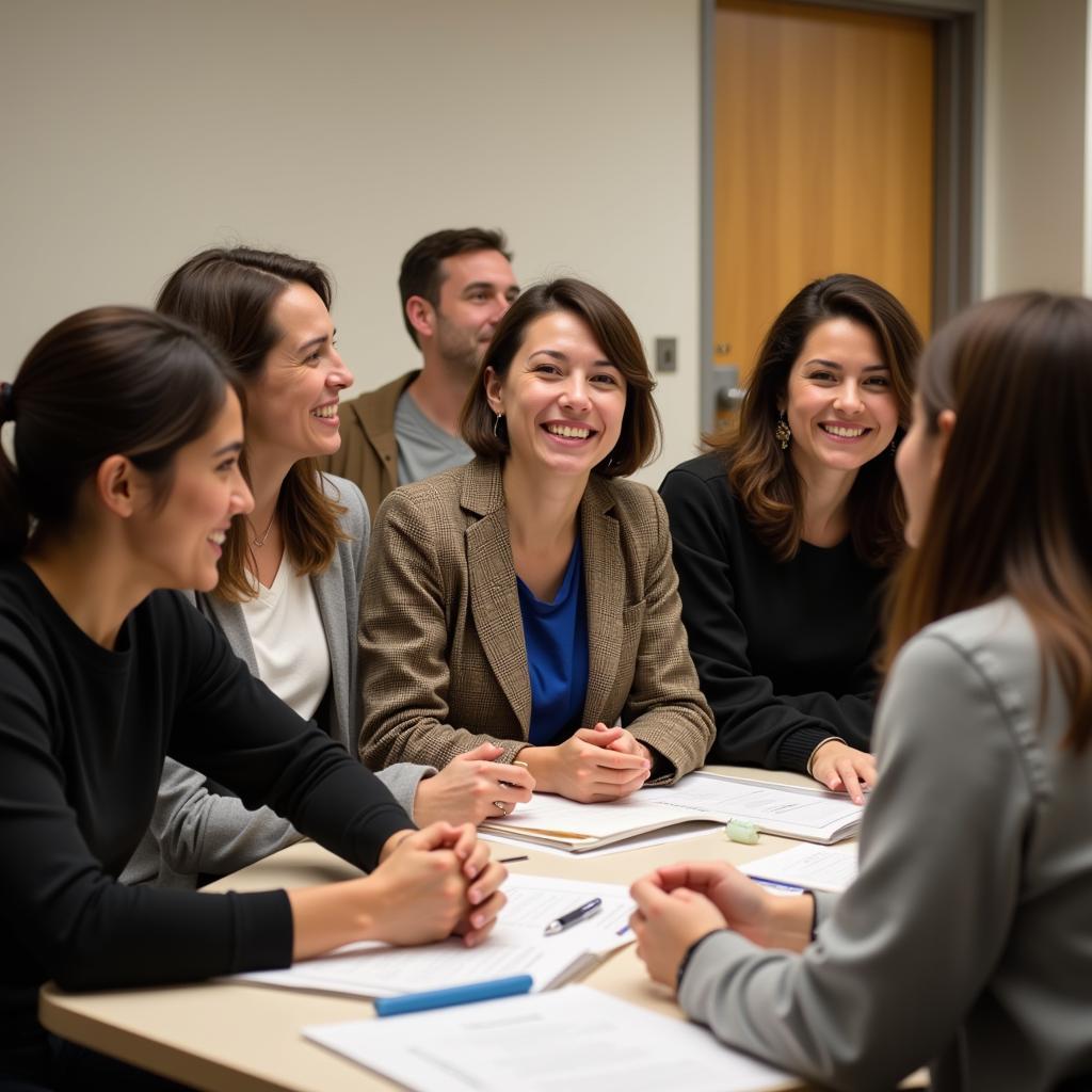 Bryant Society members engaged in a peacebuilding workshop