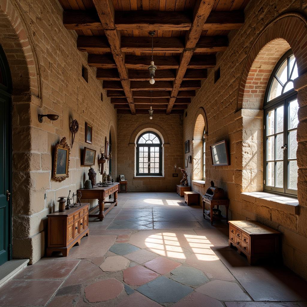 Interior of the Mercer Museum at the Bucks County Historical Society