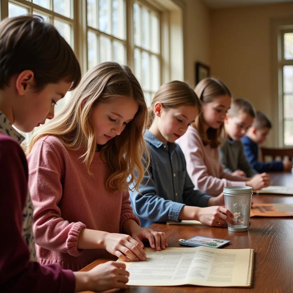 Calvert County Historical Society Visitors Exploring Exhibits