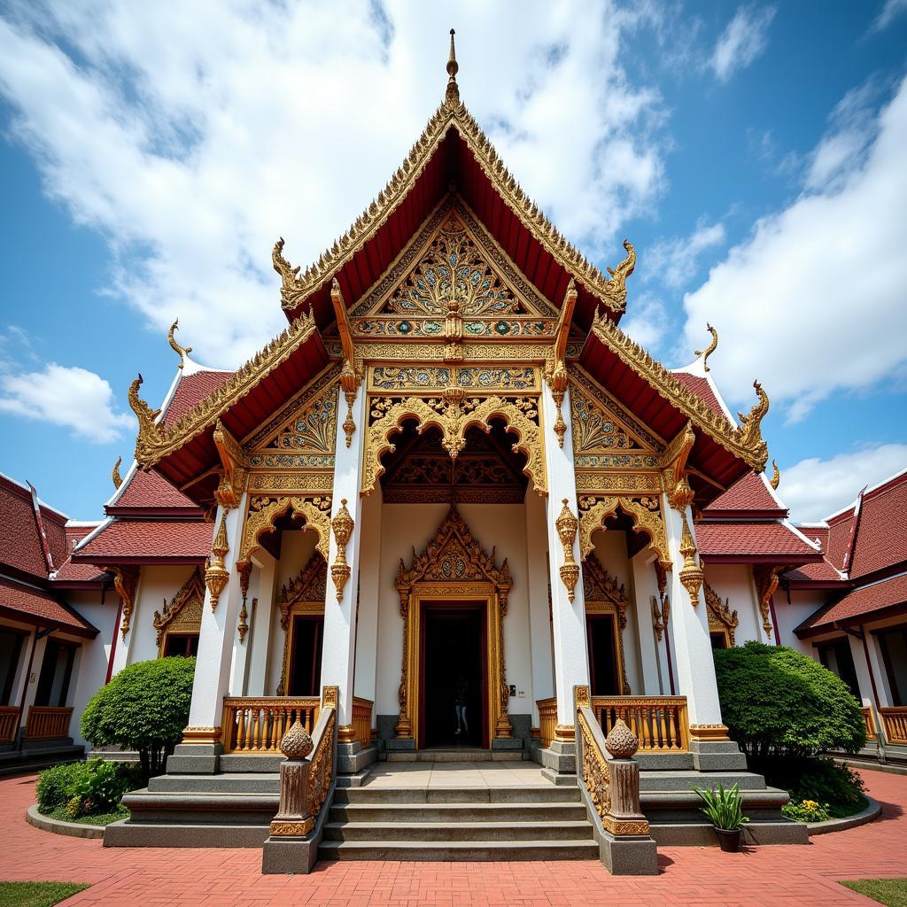 Cambodian Buddhist Temple Exterior